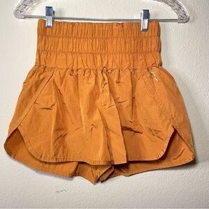 Free People‎ Movement The Way Home Shorts Size Small Bronze High Waist